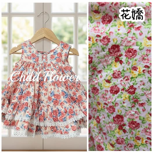 💖CF童花 260420預購泰國O家背心重工洋含髮夾-花嬌 (M)