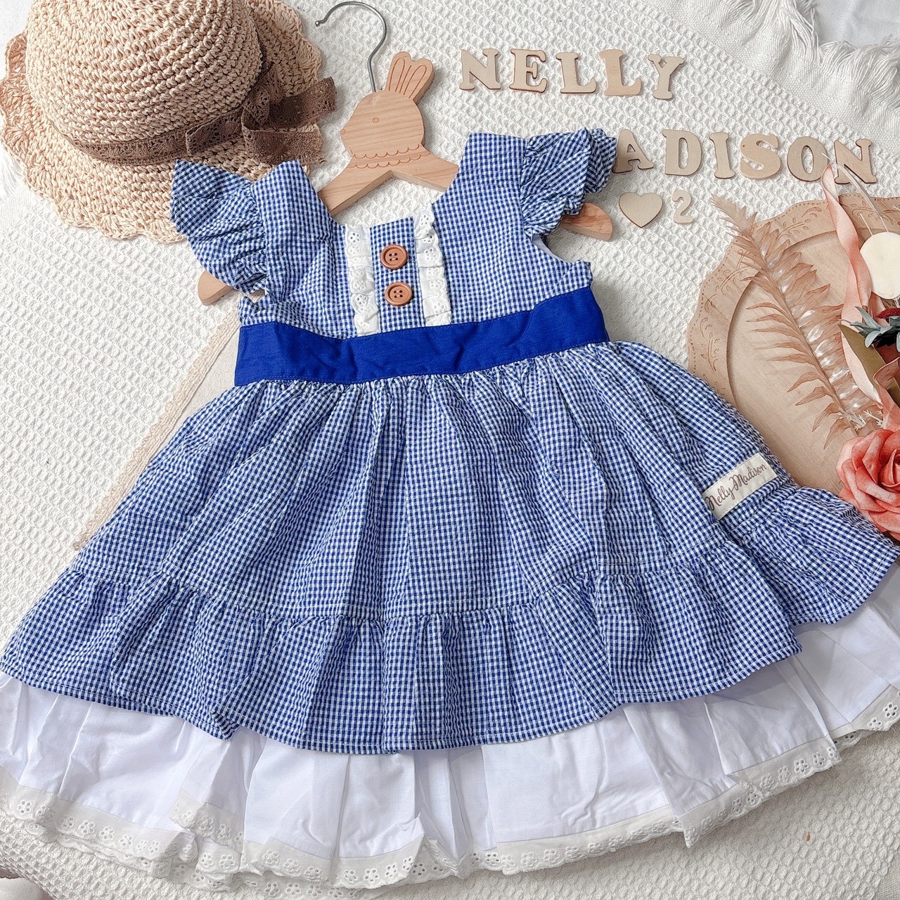 Nelly Madison 全新泡泡棉材質飛袖，NM的飛袖真的不輸漢娜綁帶洋 2T