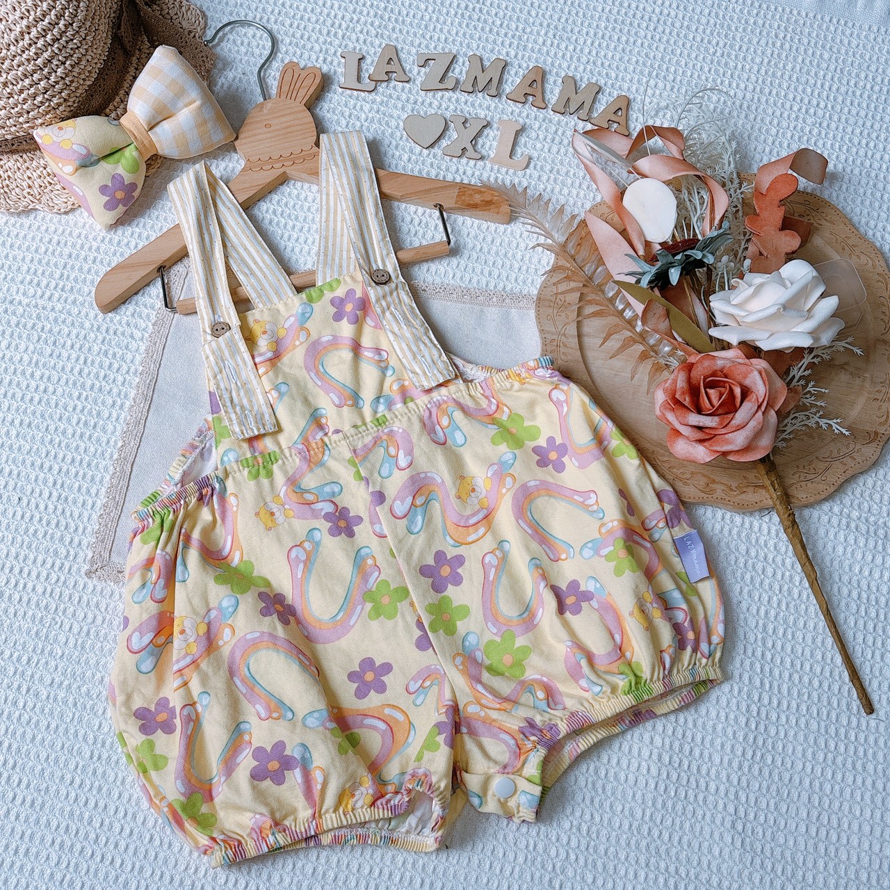 LazyMama 吊帶褲 XL