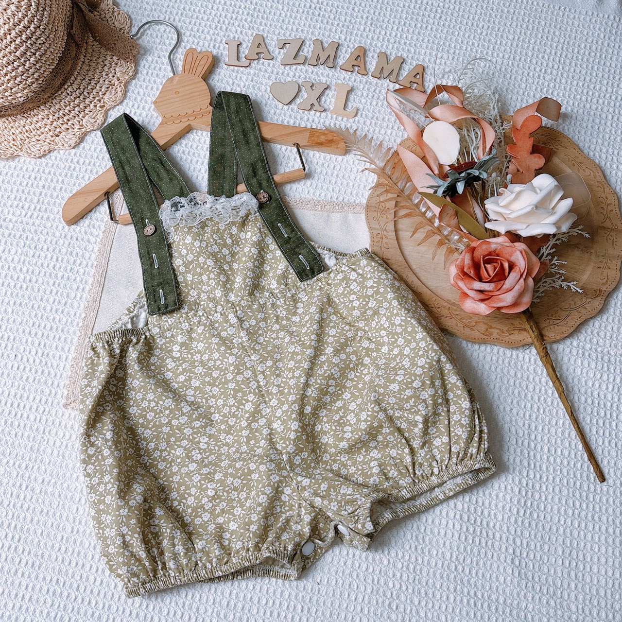 LazyMama 吊帶褲 XL