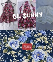 GL_sunny 7月預購GLB家美背洋-藍牡丹 S